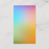 Hintergrundinformationen zu farbigen Graidents Visitenkarte (Rückseite)