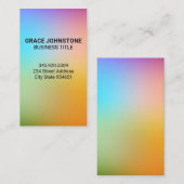 Hintergrundinformationen zu farbigen Graidents Visitenkarte (Vorne/Hinten)