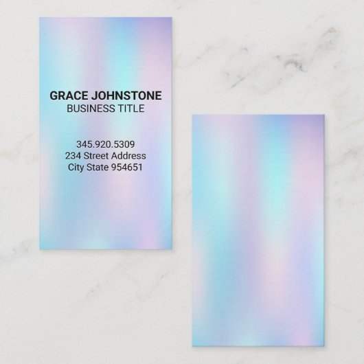 Hintergrundinformationen zu farbigen Graidents Visitenkarte (Vorne/Hinten)