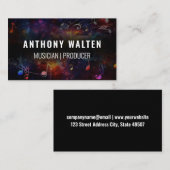 Hintergrundinformationen zu farbigen Musicals Visitenkarte (Vorne/Hinten)