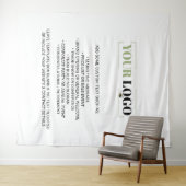 Hintergrundinformationen zu Ihrem Firmenlogo für b Wandteppich (Beispiel (Horizontal))