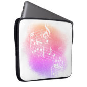 Hintergrundinformationen zu Lila Grunge-Musiksendu Laptopschutzhülle (Vorne Rechts)