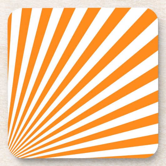 Hintergrundinformationen zu Orange Sun Rays Untersetzer (Vorderseite)