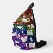 Hintergrundinformationen zu Regenbogenbüchern Crossbody Bag (Rechte Ecke)