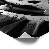 Hintergrundinformationen zu Surreal Steampunk Gear Poster (Ecke)