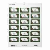 Hintergrundinformationen zu Weihnachtsbaum mit Tag Adressaufkleber (Vorne)