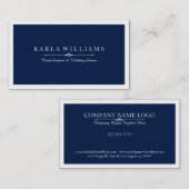 Hintergrundinformationen zu White Border & Midnigh Visitenkarte (Vorne/Hinten)