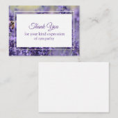 Hintergrundinformationen zum Beileid mit Lavendel Mitteilungskarte (Vorne/Hinten)