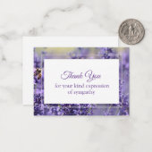 Hintergrundinformationen zum Beileid mit Lavendel Mitteilungskarte (Vorderseite/Rückseite Beispiel)