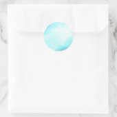 Hintergrundinformationen zum Blue Watercolor Sky Runder Aufkleber (Tasche)