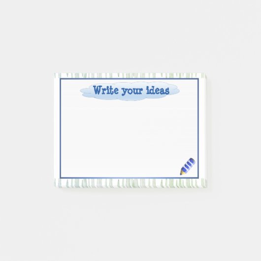 Hintergrundinformationen zum Brainstorming und zur Post-it Klebezettel (Vorderseite)