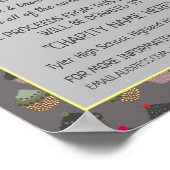 Hintergrundinformationen zum Cupcake, Wohltätigkei Poster (Ecke)