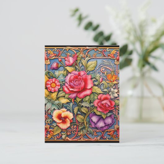 Hintergrundinformationen zum farbenfrohen 3D-Effek Postkarte (Stehend Vorderseite)