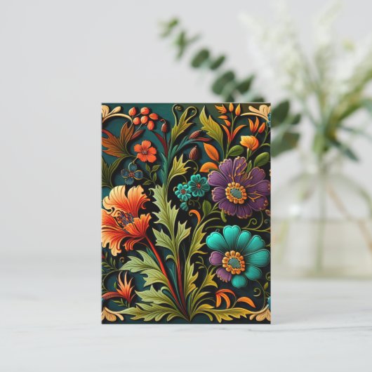 Hintergrundinformationen zum farbenfrohen 3D-Effek Postkarte (Stehend Vorderseite)