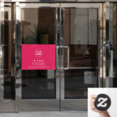 Hintergrundinformationen zum Hinzufügen von Logos Fensteraufkleber (Büro Tür)