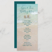 Hintergrundinformationen zum Hochzeitsmenü von San Menükarte (Vorne/Hinten)