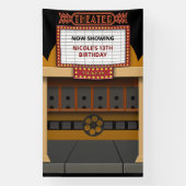 Hintergrundinformationen zum Kino Marquee Ticket Banner (Vertikal)