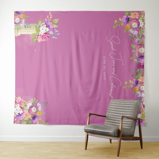 Hintergrundinformationen zum Maulbeerrosa Foto Bri Wandteppich (Beispiel (Horizontal))