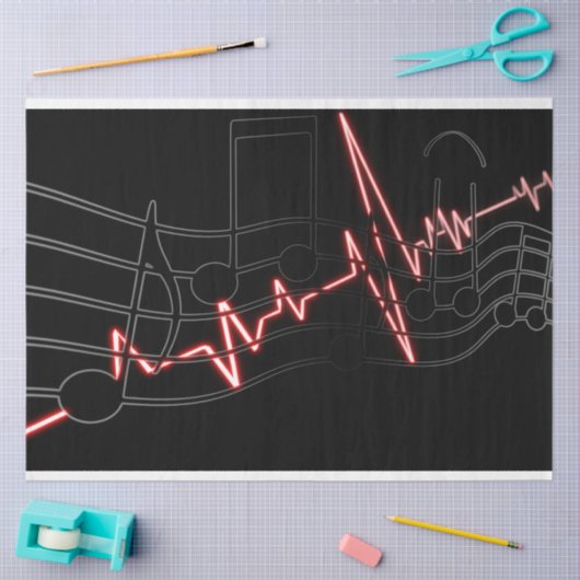 Hintergrundinformationen zum Musikheartbeat Seidenpapier (Basteln)