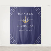 Hintergrundinformationen zum Nautical Gold Anchor  Wandteppich (Vorderseite)