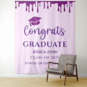 Hintergrundinformationen zum niedlichen Lila-Chic- Wandteppich (Beispiel)