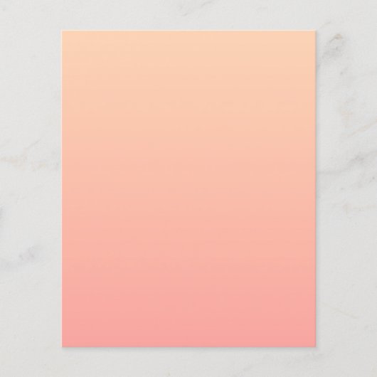 Hintergrundinformationen zum Peach Gradient Flyer (Vorne)