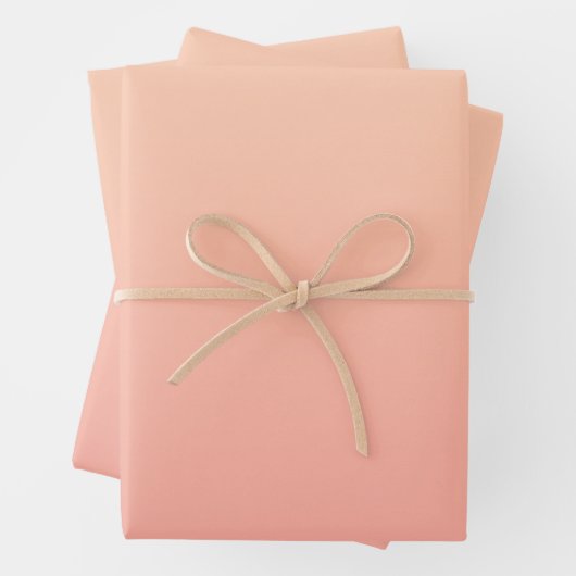 Hintergrundinformationen zum Peach Gradient Geschenkpapier Set (Beispiel)