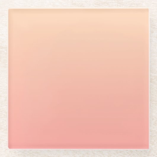 Hintergrundinformationen zum Peach Gradient Glasuntersetzer (Vorderseite)