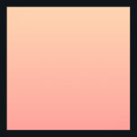Hintergrundinformationen zum Peach Gradient Poster<br><div class="desc">Schlicht pfirsichfarbener und rosa Farbverlauf.</div>