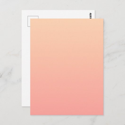 Hintergrundinformationen zum Peach Gradient Postkarte (Vorne/Hinten)