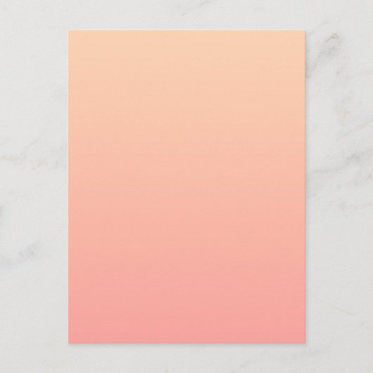 Hintergrundinformationen zum Peach Gradient Postkarte (Vorderseite)