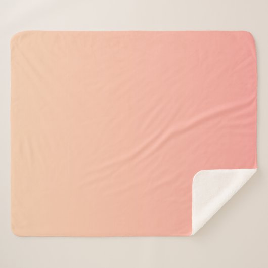 Hintergrundinformationen zum Peach Gradient Sherpadecke (Vorderseite (Horizontal))