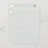 Hintergrundinformationen zum Thema "Lined School" Postkarte (Vorne/Hinten)