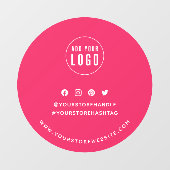 Hintergrundinformationen zum Thema Social Media hi Fensteraufkleber (Blatt)