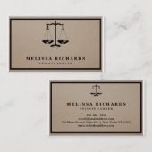 Hintergrundinformationen zur Anwaltskanzlei Visitenkarte (Vorne/Hinten)