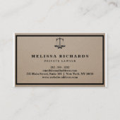 Hintergrundinformationen zur Anwaltskanzlei Visitenkarte (Rückseite)