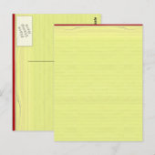 Hintergrundinformationen zur gelben Linde School Postkarte (Vorne/Hinten)