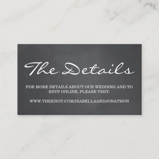 Hintergrundinformationen zur Hochzeitsstimmung auf Begleitkarte (Vorderseite)