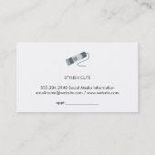 Hintergrundinformationen zur Kopfzeile der Hair St Visitenkarte (Rückseite)