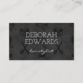 Hintergrundinformationen zur Kopfzeile der Hair St Visitenkarte (Vorderseite)