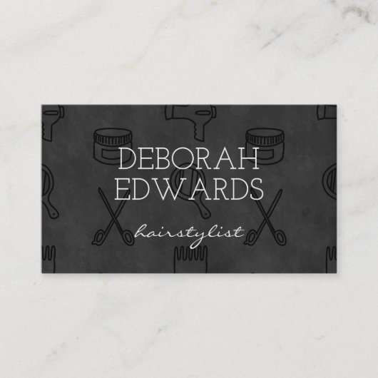 Hintergrundinformationen zur Kopfzeile der Hair St Visitenkarte (Vorderseite)