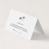 Hintergrundinformationen zur Kopfzeile der Hair St Visitenkarten (Rückseite)