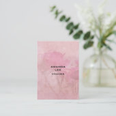 Hintergrundinformationen zur vertikalen Rose Schli Visitenkarte (Stehend Vorderseite)