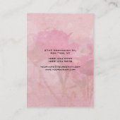 Hintergrundinformationen zur vertikalen Rose Schli Visitenkarte (Rückseite)