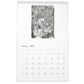 Hintergrundkalender 2017 kalender (Jan 2027)