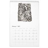 Hintergrundkalender 2017 kalender (Feb 2027)