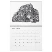 Hintergrundkalender 2018 kalender (Mär 2027)