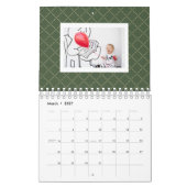 Hintergrundkalender für das saisonale Muster des F Kalender (Mär 2027)
