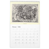 Hintergrundkalender III 2024 Kalender (Feb 2026)