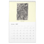 Hintergrundkalender IV 2024, Single-Seite Kalender (Jan 2027)